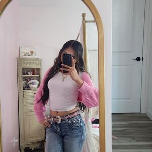 Pink Knit Women's Sweater